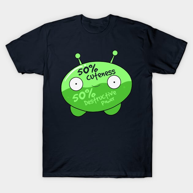 Fifty Percent of Cuteness T-Shirt by Declin